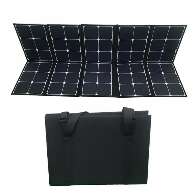 Lekkie przenośne składane panele słoneczne 200w na kemping 2